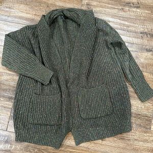 Women’s Green Sweater Cardigan
